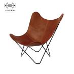 BKF バタフライ チェア レザー ブラ�