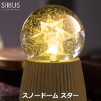 スノードーム クリスマス ライト LED ライト ツリー スター 星 ギフト プレゼント リモコン 対応 北欧 おしゃれ 可愛い 光 飾り 室内 スノー グローブ 34804