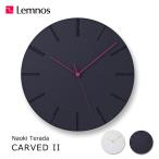 ショッピング掛け時計 壁掛け時計 掛け時計 時計 壁掛け おしゃれ タカタレムノス Lemnos カーヴドツー CARVED II シンプル レムノス 日本製 NTL13-10 ホワイト ブラック プレゼント