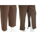 婦人用裾開きファスナー付きスラックス６０丈   裾ファスナー 婦人 スラックス