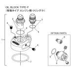 【TRUST/トラスト】GReddy オイルブロック補修パーツ OIL BLOCK TYPE-F ASSY 3/4×16UNF-AN10  [12401131]