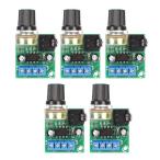 5PCS Mini усилитель панель,LM386 аудио усилитель панель,DC 3V? 12V цифровой стерео усилитель мощности,0.5W? 10W