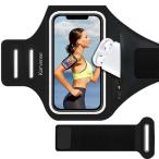 Karvense ランニング用携帯電話ホルダー 携帯電話アームバンド ランニング エクササイズ ワークアウト ジョギング用 iPhone 1