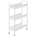  гора . кухонные тележки ширина 18.5× глубина 49.5× высота 76.5cm тонкий сетка модель с роликами . сборка простой коврик белый LK