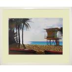  Suzuki Британия человек Sunset пляж. свет искусство принт рамка 53x43cm