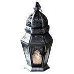 moroko фонарь * свеча держатель высота 23cmolientaru лампа 6 поверхность. relief стекло Morocco Lantern Candle h