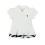 ラルフローレン RALPH LAUREN ベビー 女の子 半袖 ポロシャツ Cotton Piqu? Peplum Polo ホワイト White