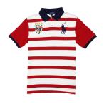 ショッピングラルフローレン ポロシャツ ポロ ラルフローレン POLO RALPH LAUREN ボーイズ BOYS 半袖 ポロシャツ ビッグポニーBig Pony Striped Cotton Mesh Polo Shirt レッド Red