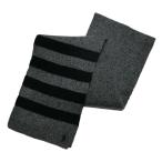 (ポロ ラルフローレン)POLO RALPH LAUREN マフラー Rib-Knit Wool-Cashmere Scarf チャコール/Black Charcoal/Black