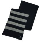 (ポロ ラルフローレン)POLO RALPH LAUREN マフラー Rib-Knit Wool-Cashmere Scarf ネイビー/グレー Navy/Grey