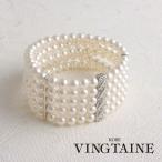 Yahoo! Yahoo!ショッピング(ヤフー ショッピング)パールブレスレット　5連　結婚式　2次会　パーティー　B14-10 レディース かわいい 大人っぽい ヴァンテーヌ