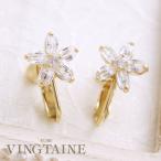 Yahoo! Yahoo!ショッピング(ヤフー ショッピング)イヤリング　フラワー　お花　キュービックジルコニア E93-4 レディース かわいい 大人っぽい ヴァンテーヌ