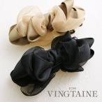バナナクリップ リボン 結婚式 二次会 アクセサリーSHOP レディース かわいい 大人っぽい ヴァンテーヌ H-557
