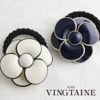 ヘアゴム　カメリア　ビッグ　エナメル調　フラワー　デイリー　立体　ヘアアクセサリー H7105 レディース かわいい ヴァンテーヌ