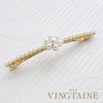 パールフラワーバレッタ シンプル 可愛い 大人カジュアル 上品 可憐 H7431