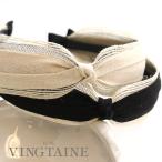 SALE カチューシャ 麻 クロス 結び リネン 透け ナチュラル ヘアアクセサリー HK-327