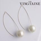 Yahoo! Yahoo!ショッピング(ヤフー ショッピング)ピアス アメリカンピアス 一粒 コットンパール ロング シンプル 揺れ キスカ P1600 レディース かわいい 大人っぽい