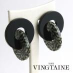 Yahoo! Yahoo!ショッピング(ヤフー ショッピング)50％OFF SALEピアス モノトーン シック ダブル サークル 大ぶり ユニーク シェル風 P1658 レディース かわいい 大人っぽい