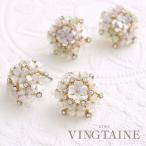 ピアス イヤリング フラワー ブーケ 可愛い 上品 お花 大人可愛い 2次会 プレゼント P1792