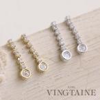 Yahoo! Yahoo!ショッピング(ヤフー ショッピング)　ミニラウンドストーンシンプルピアス　キュービックジルコニア 揺れ  P1815