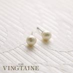 Yahoo! Yahoo!ショッピング(ヤフー ショッピング)一粒コットンパールピアス 6mm チタンポスト キスカ レディース 大人っぽい シンプル P1931