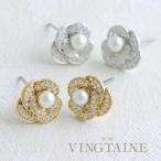 Yahoo! Yahoo!ショッピング(ヤフー ショッピング)ピアス イヤリング カメリアピアス パヴェ フラワー パール P38-9 入学式 入園式 レディース かわいい