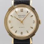 デッドストック級 稼働 良品 モバード 14K/585/YG 28石 シルバー文字盤 AT メンズ腕時計 OGH 9248ABC0246400