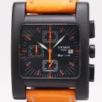 新品同様 稼働 ロックマン スポーツ クロノグラフ 428 QZ ブラック文字盤 メンズ腕時計 0011000 3JWT MST ABC19448