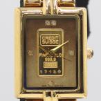 良品 稼働 エルジン インゴットウォッチ FK581-TN QZ ゴールド文字盤 メンズ腕時計 5788200 3NBT NAM ABC22754