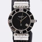 新品同様 稼働 フィリップシャリオール サントロペ 00876 ACSS QZ ブラック文字盤  レディース腕時計 5811300 3NBT ABC19792 KMT