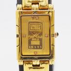 美品 稼働 エルジン インゴットウォッチ FK-929-C FINE GOLD 999.9 インゴット1ｇ QZ 金文字盤 メンズ腕時計 2000000 NSK ABC22015 KMT