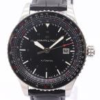 良品 箱付 稼働 ハミルトン H766150 カーキ アビエーション コンバーター  AT/自動巻 黒文字盤 メンズ腕時計 2930400 4GTT MST ABC21167