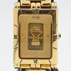 稼働 エルジン クレディスイス インゴットウォッチ FK-928-C QZ ゴールド文字盤 999.9  1ｇ メンズ腕時計 2000000 NSK ABC22139 TAM