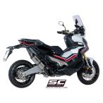 バイク マフラー SC-PROJECT - オーバル スリップオンサイレンサー (ユーロ4対応 / 消音バッフル付属) ホンダ X-ADV '17-20