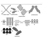 bai прозрачный чехол GIVI SR1171 Honda CB400X/CB500X 2013-2024ji vi специальный багажник крепление, опора 