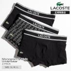  Lacoste LACOSTE боксеры 3 листов комплект монограмма & простой 3 упаковка мужской нижнее белье 2026 год осень-зима S/M/L 5H4970-10 | бренд [ стандартный обращение магазин ]
