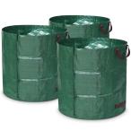 ショッピングガーデン ガーデンバッグ 大容量 272L（3パック） ガーデンバケツ 集草バッグ 大型庭用袋 自立式 折り畳み 再利用可能なガーデンバッグ ガーデン