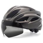 ショッピングゴーグル 旬jyunn 自転車 ヘルメット 大人用 高通気性 超軽量 CPSC認証 高剛性 磁気ゴーグルつき 通勤 通学 サイズ調整可能 58-62c