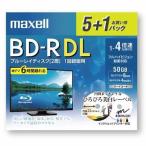 マクセル (maxell) ブルーレイディスク BD-R 4倍速対応 録画用 BD-R DL 5+1枚パック BRV50WPE.5+1S