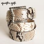  ремень мужской кожа натуральная кожа casual Golf питон змея кожа . кожа натуральный / белый 40mm cuatro gatiquattrogatti 1809 сделано в Японии 