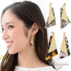 Yahoo! Yahoo!ショッピング(ヤフー ショッピング)キャッチピアス ニッケルフリー 金属アレルギー 揺れる ゴールド べっ甲 シンプル レディース ブランド vi-1364