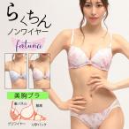 ノンワイヤーブラ上下セットナイトブ...