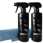 新発売 極艶 超撥水 新素材天然レジンコーティング RUXCOAT 日本製【驚きの艶と撥水】500ml ×2本 超耐熱 耐久 戦闘機のコーティング技術を改良 車 コーティング