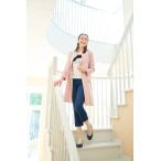 カタログ掲載品！袖先レースデザイン　ノーカラーニットジャケット＊GALLERY VISCONTI