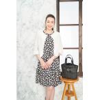 カタログ掲載品！襟ぐりフリルデザイン　レース素材ノーカラージャケット＊GALLERY VISCONTI