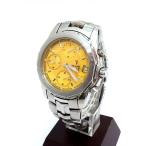 TRUSSARDI トラサルディ  クロノグラフ クォーツ メンズ腕時計 TS-2030 イエロー文字盤×シルバー
