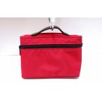 Herve Chapelier エルベシャプリエ レザーハンドルポーチS ナイロン 914NB レッド