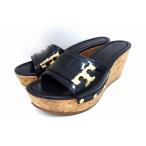 TORY BURCH トリーバーチ ウエッジソール ミュール サンダル ・8M ブラック