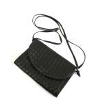 ショッピングヴェネタ ＜希少＞＜長さ調整 可能＞ BOTTEGA VENETA ボッテガ ヴェネタ  イントレチャート　ラムレザー　クロスボディ 3WAYループバッグ ブラック