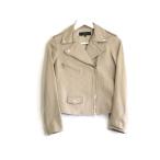 allureville アルアバイル  ラムレザー　ライダースジャケット  ・2 ライトベージュ